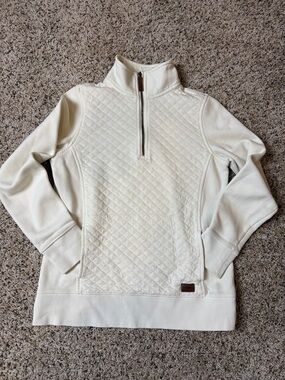 LLBean Women’s Quilted Quarterzip Pullover- Sz XS